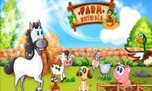 Animais engraçados da fazenda para aprender