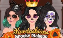 Maquiagem assustadora das Kardashians