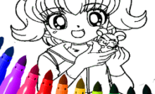 Anime Coloring Pages For Kids