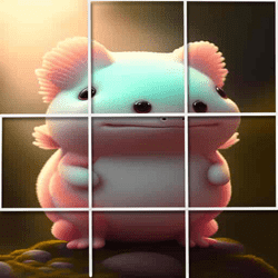 Desafio de imagem de azulejo Chibi Totoro