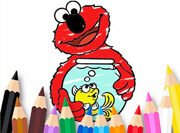 Coloring Book: Elmo New Friend